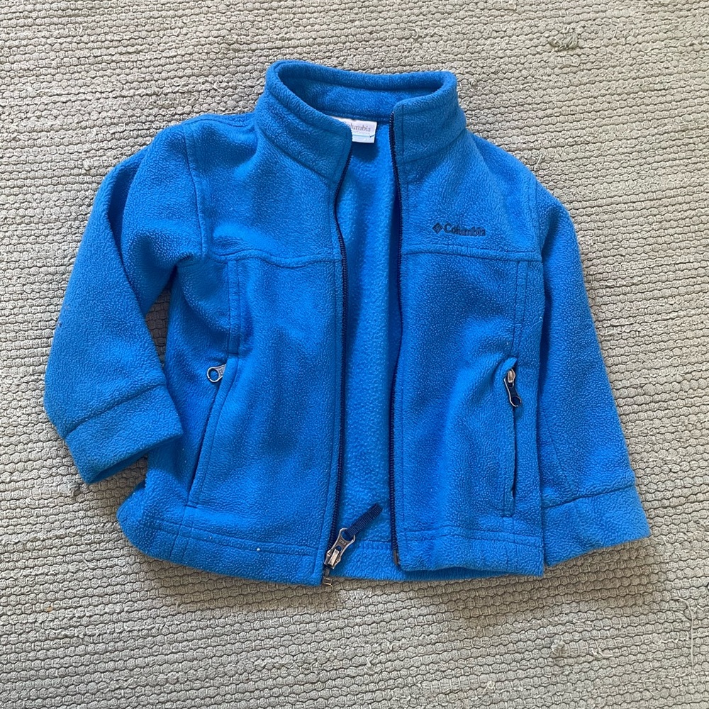 Columbia Vibrant Blue Fleece Jacket Toddler size 2T